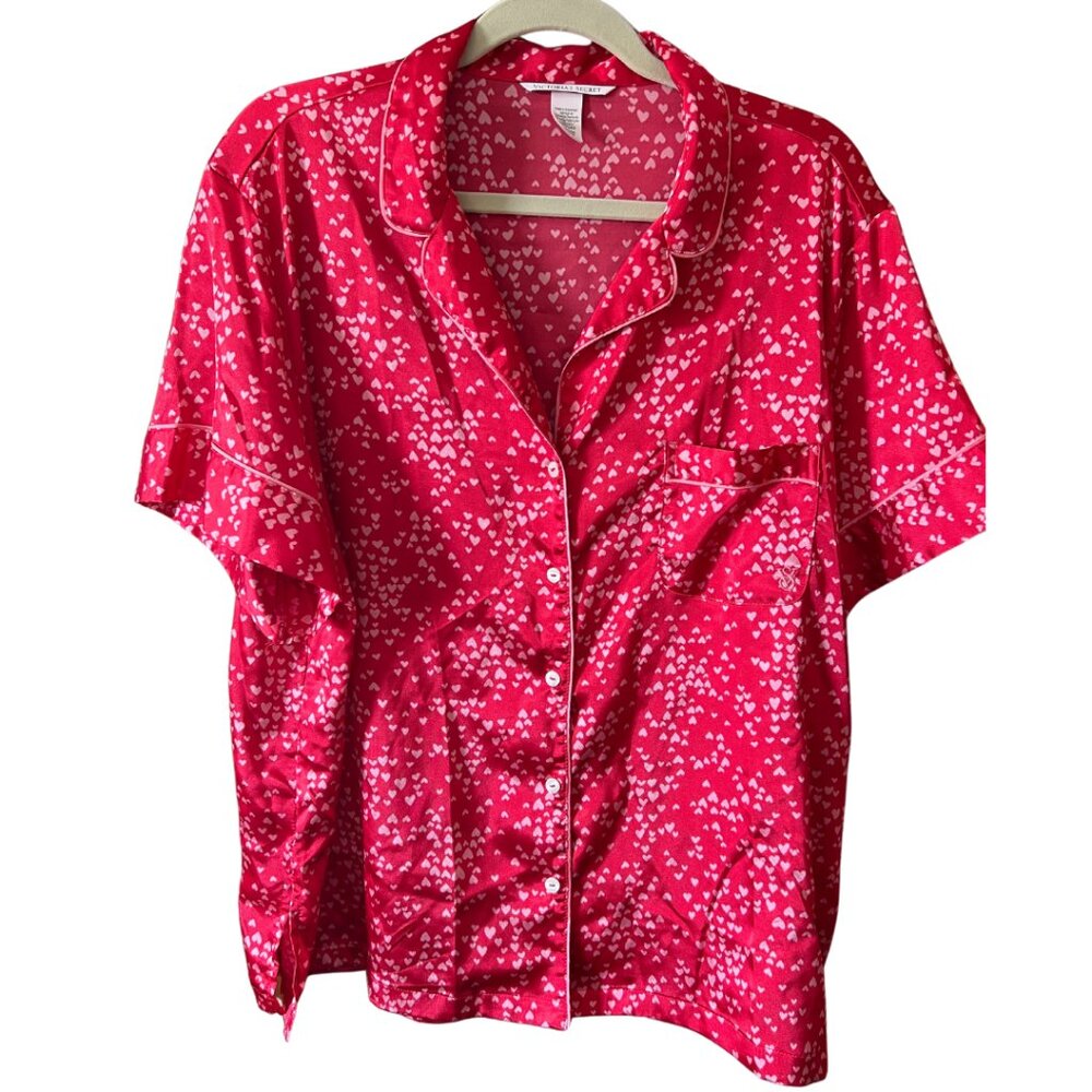 Victoria's Secret Satin Pajama Top XL
